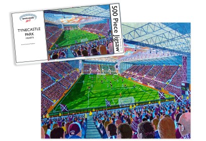 Tynecastle Park Stadium Fine Art Jigsaw Puzzle - Hearts FC 